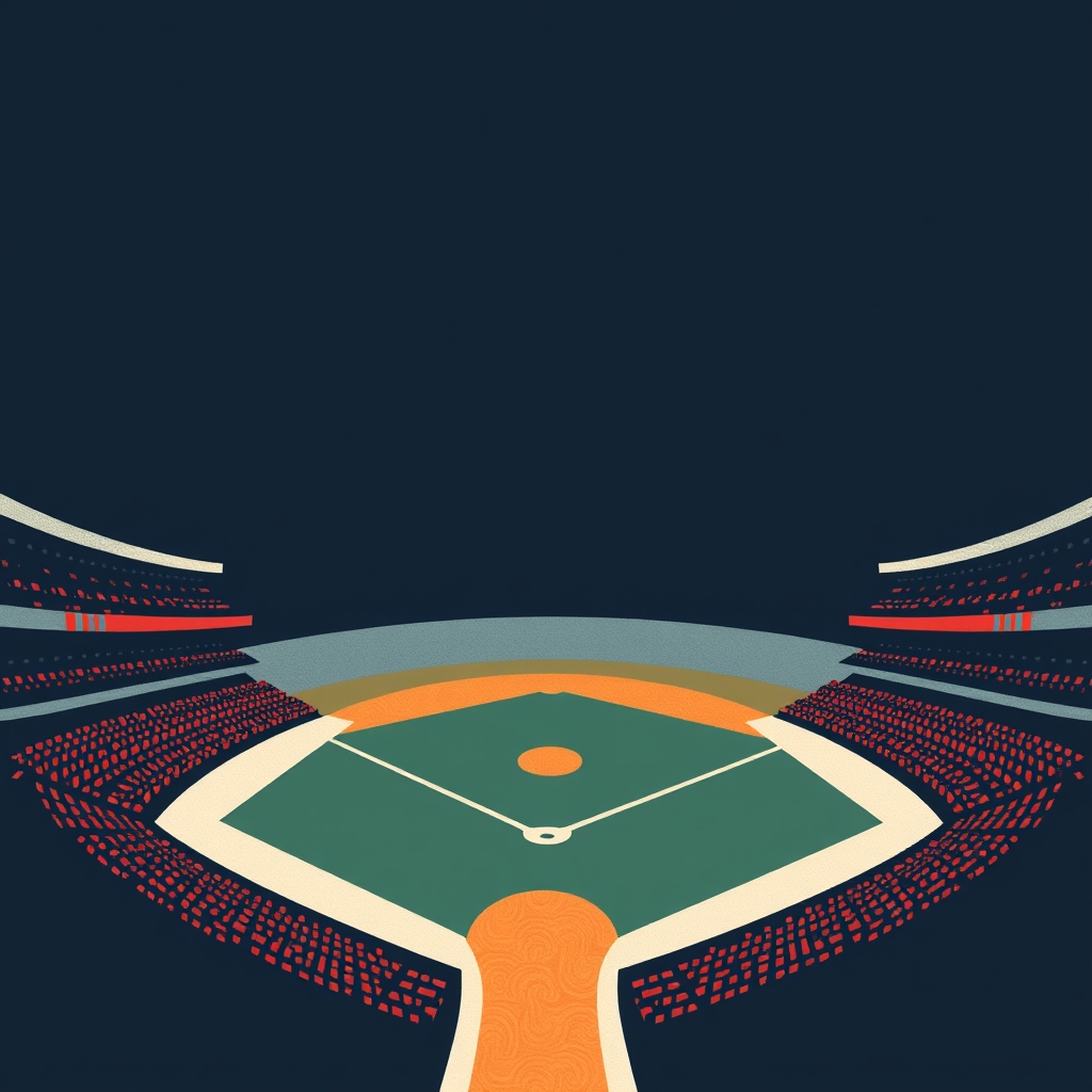 Abstract editorial illustration accompanying: Diamondbacks vs. Nationals Live Blog: Rubber Game at Nationals Park, July 26, 2026
