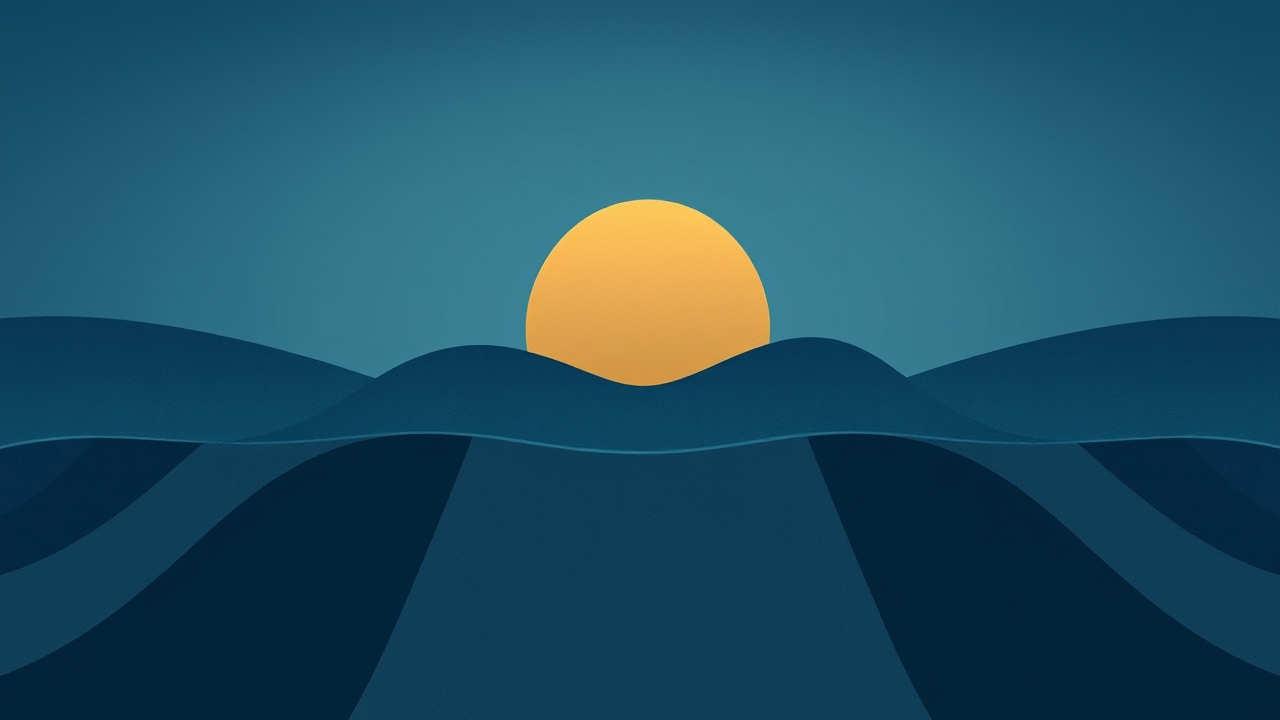 Abstract editorial illustration accompanying: Flash Flood Emergency Protocol: Hydrologic Risk Mechanics and Life-Saving Actions
